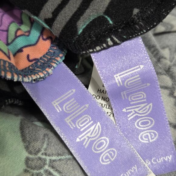 LOT of 2 Disney LuLaRoe Minnie Mouse Print Leggings Tall Curvy TC Size 12-18 - Picture 6 of 6